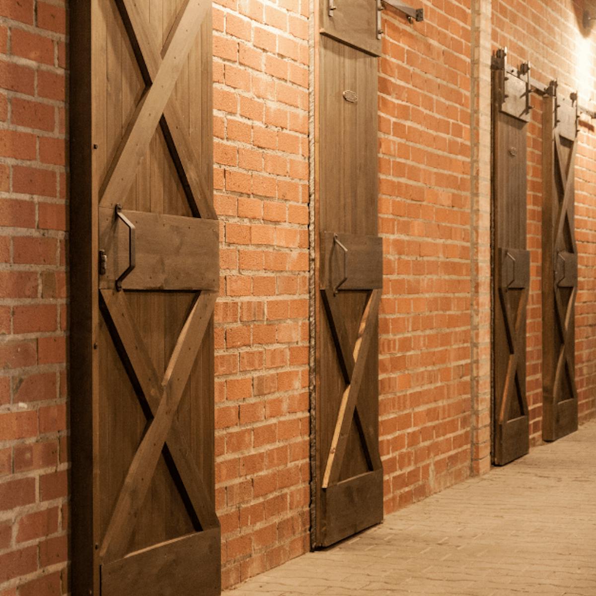 barn door-stil Schiebetüren, Schiebetür im Stallungen, Holztüren, Massivholztüren, Türen aus Kiefer