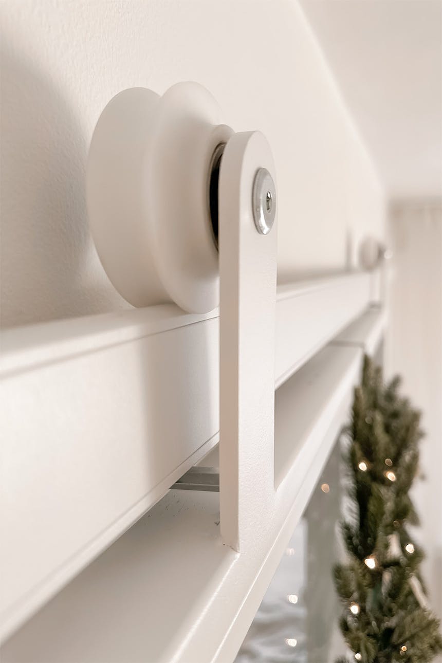 biały system przesuwny