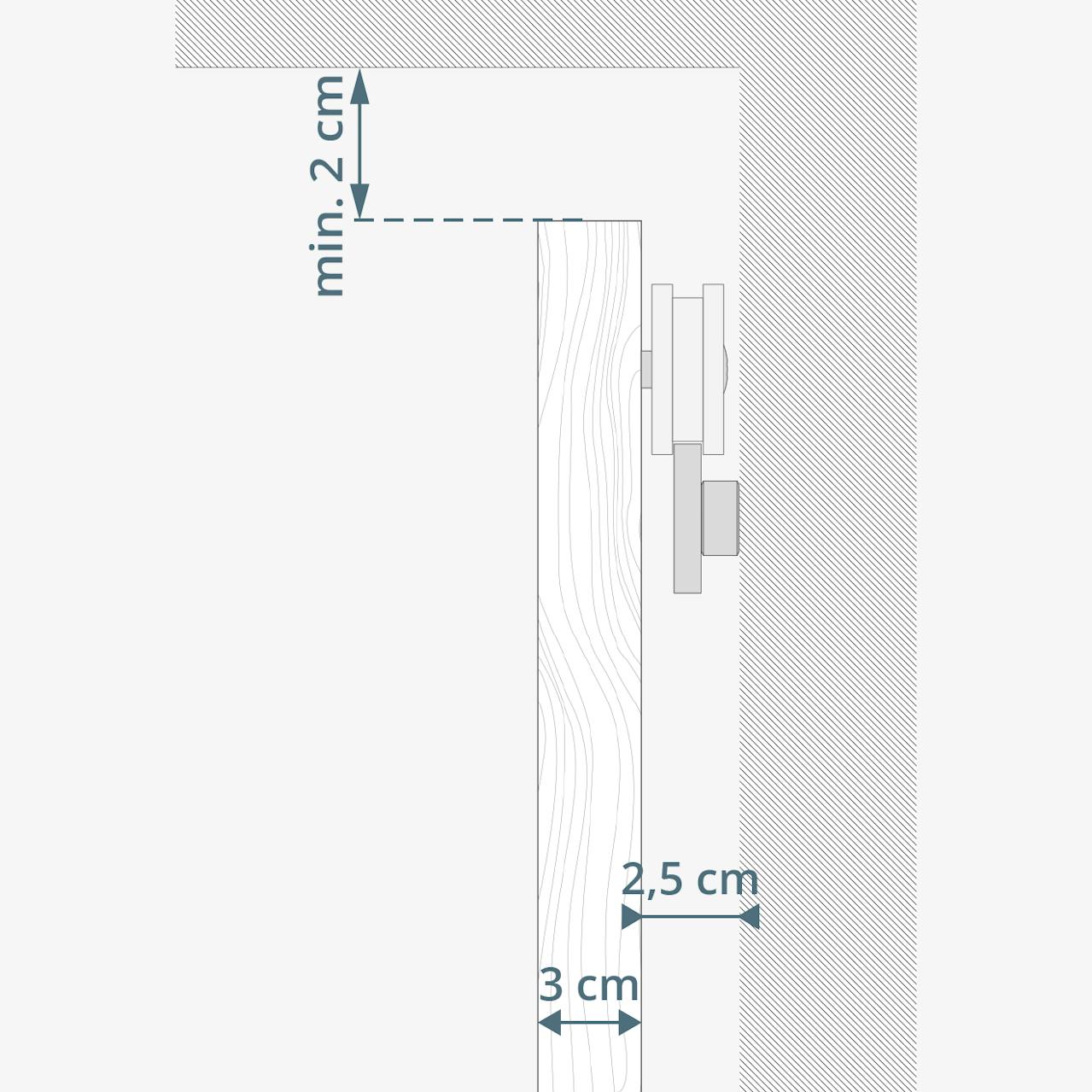 Narrow sliding door in minimalist style, black colour RENO doors