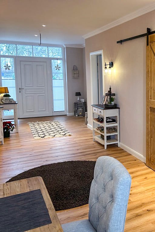 hall open to the dining room