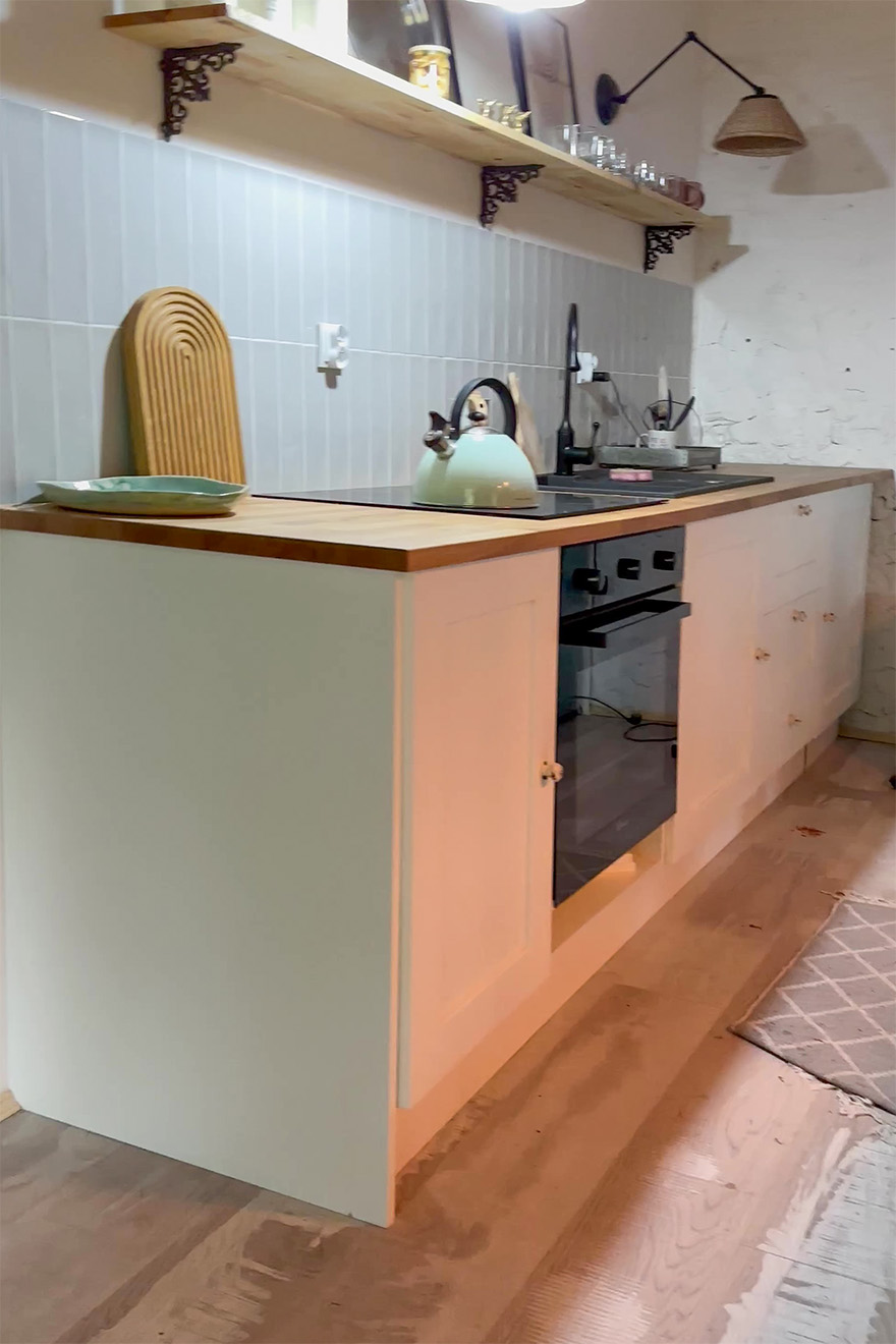 Kochnische in einem Landhaus