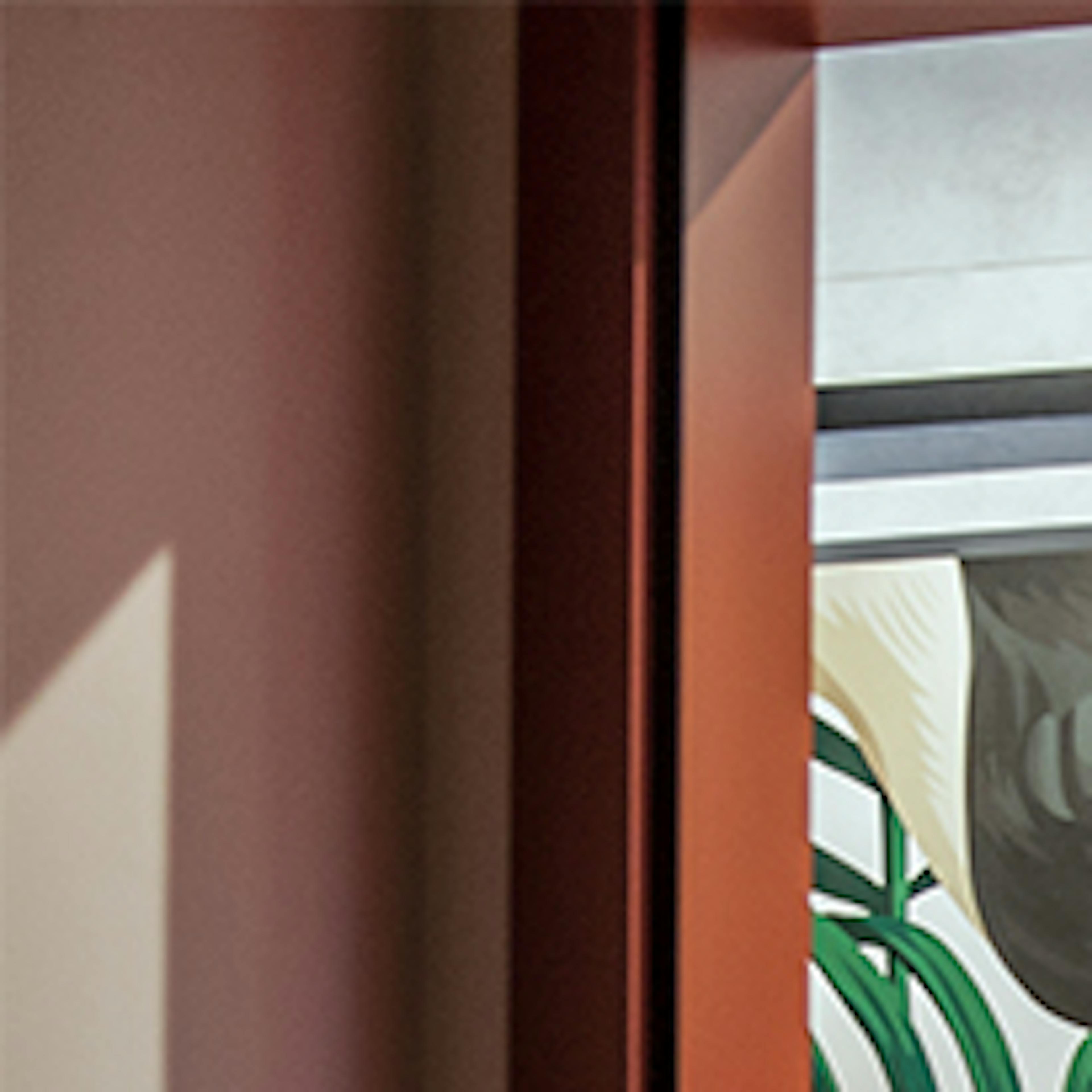portes coulissantes avec un cadre métallique de style loft pour l'armoire de l'entrée