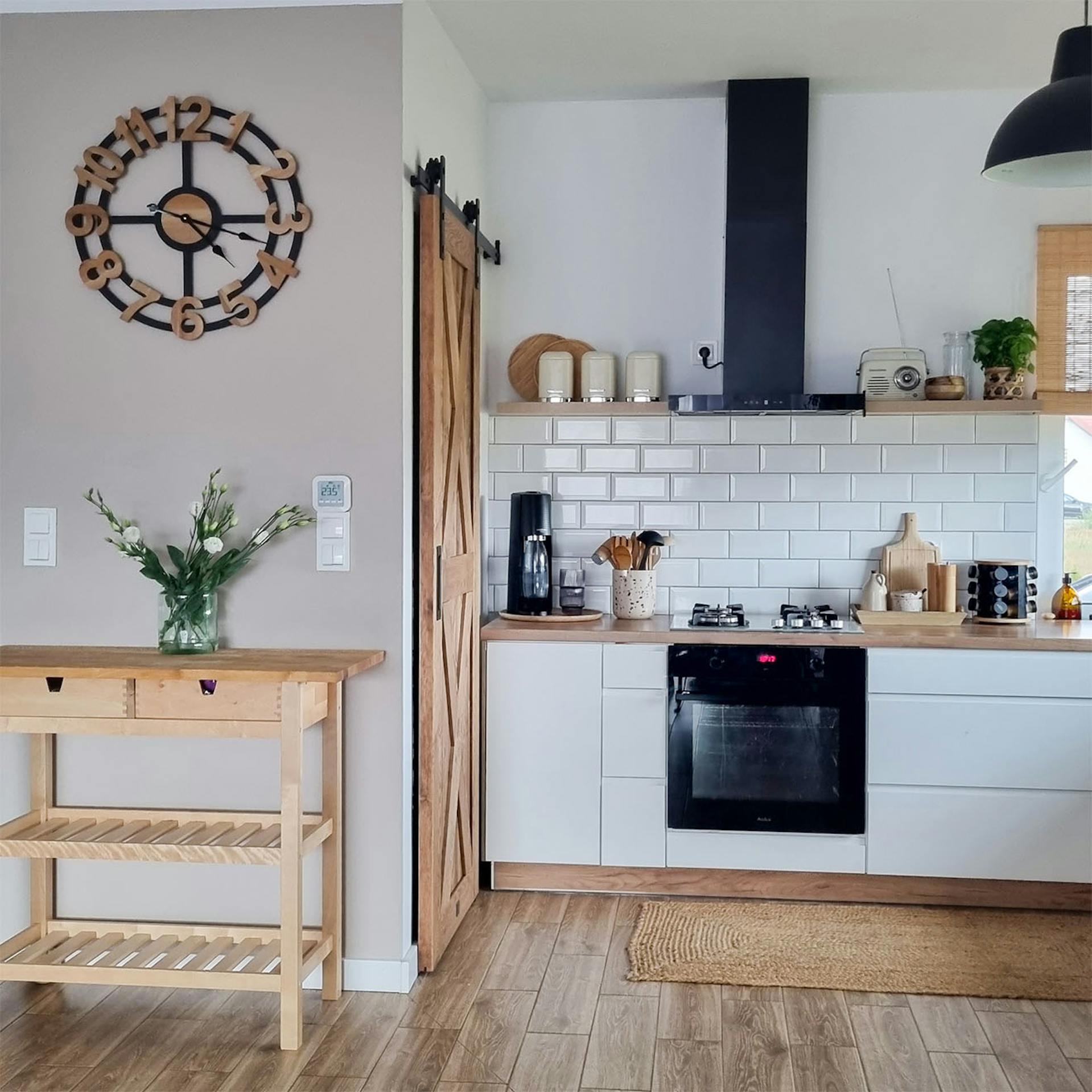 Cuisine de style scandinave avec un petit garde-manger | RENO portes ...