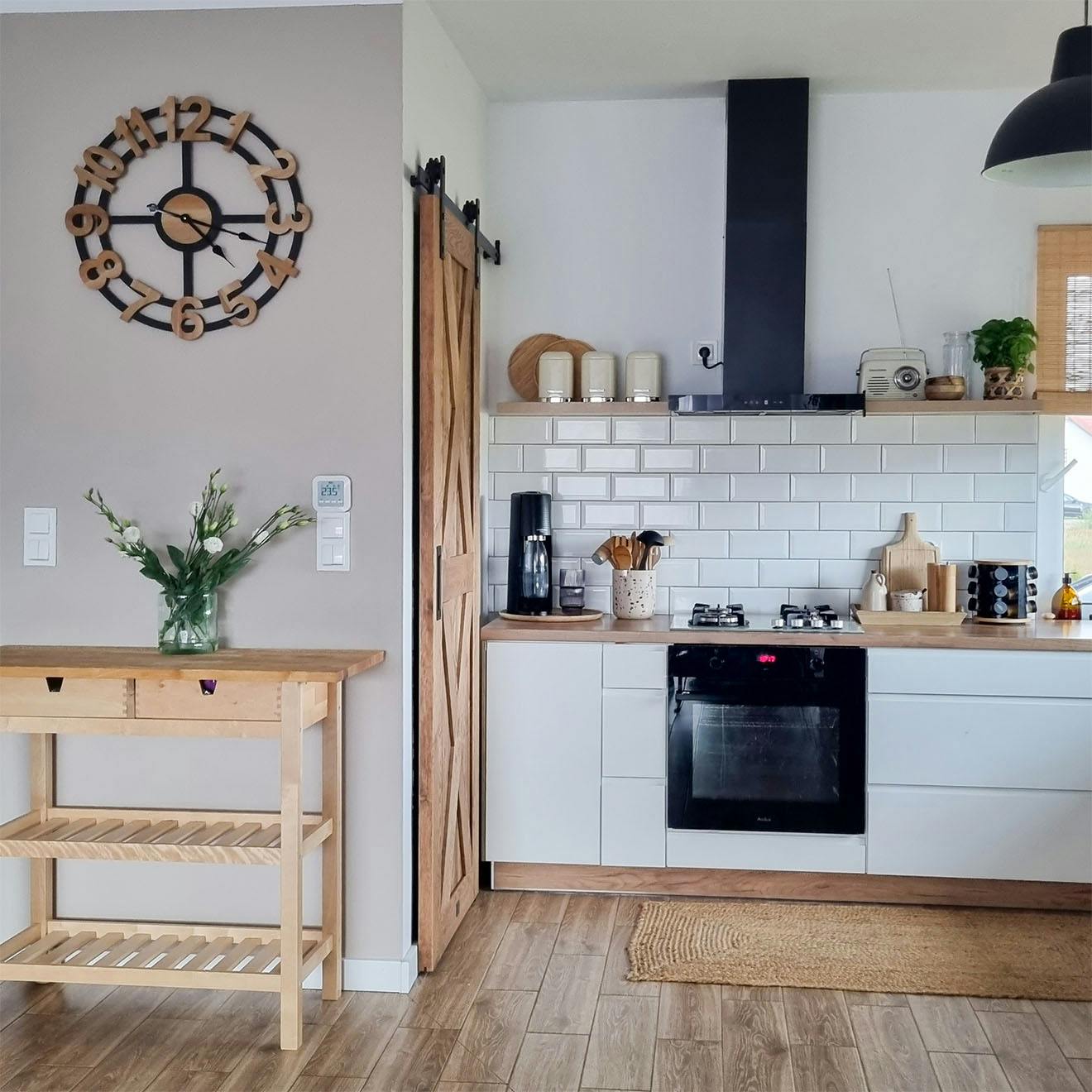 Cuisine de style scandinave avec un petit garde-manger | RENO portes ...