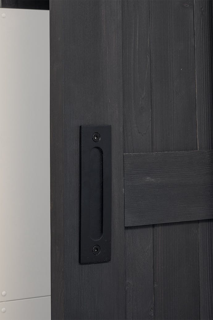 poignée noire pour porte coulissante