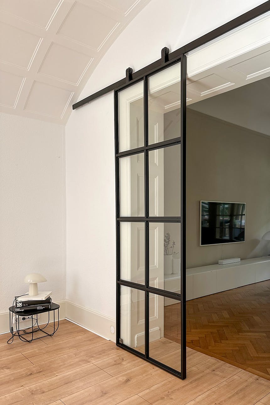 Glasschiebetüren mit transparentem Glas