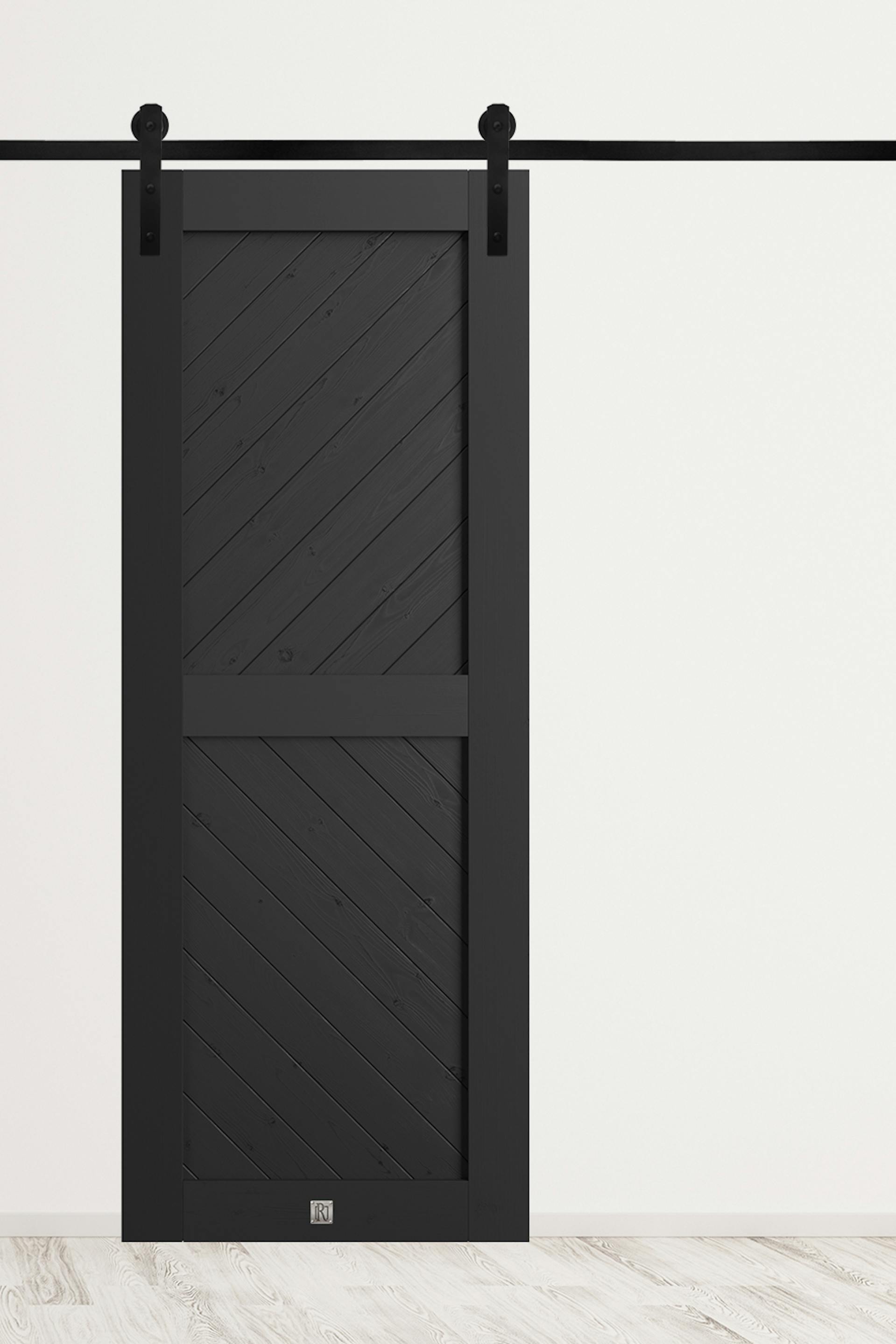 interior barn door black