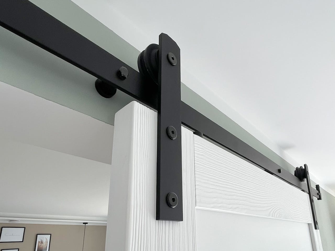 TSMST Porte Coulissante Bi-pliante, 92 Cm, Pour 2 Portes, Style